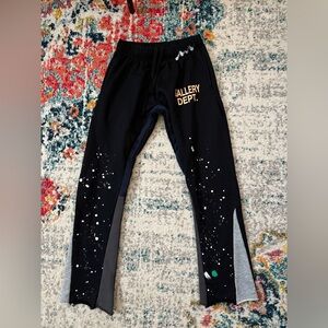 Gallery Dept Flared Sweatpants / Joggers Black Painted /  Men’s small